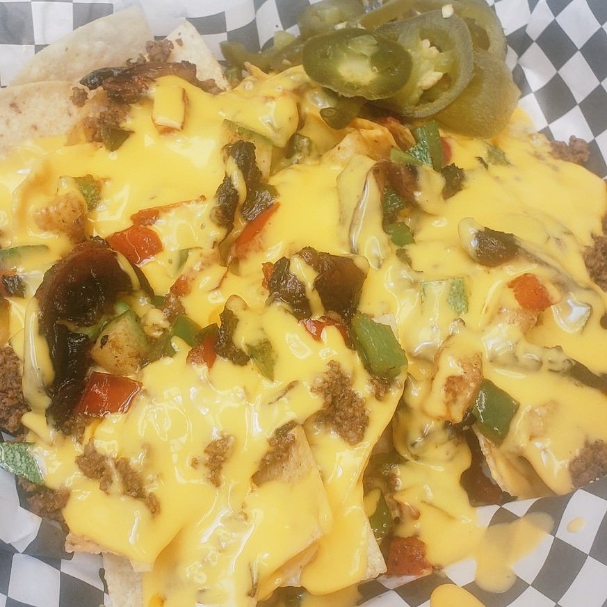 fivestarnacho's tweet photo. Say Cheese! We brought our Grilled Summer Vegetable and much more! We are at Fondy Farmer's Market on 2200 w Fondulac Ave. from 11-2pm for lunch today. #fivestarnacho #milwaukeefoodtruck #mke #foodtruck #foodtrucklife #nacho https://t.co/Pl7GmbsxCj