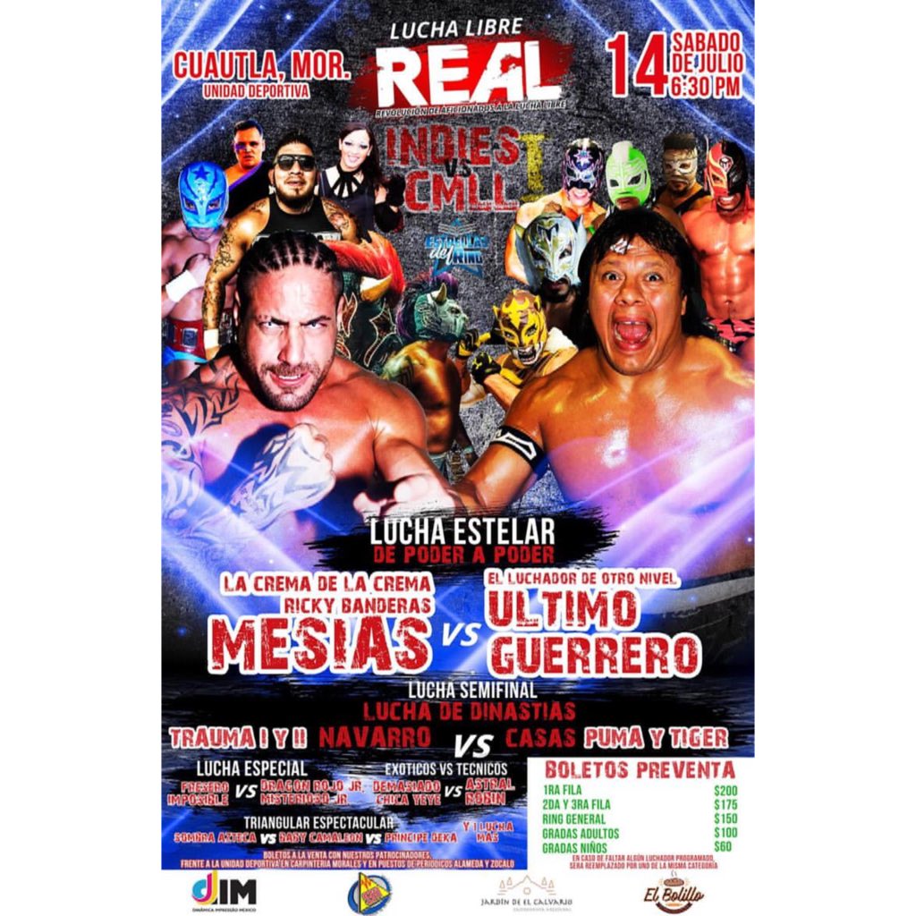 🎊🎉🎈FELIZ ANIVERSARIO LUCHA LIBRE REAL 🍰🎂🎁
Un día como hoy hace 2 años comenzó este proyecto llamado LUCHA LIBRE REAL. Gracias a todos los que ha sido parte de este proyecto!!! 
Atte. Carlos Zamarrón – Promotor y director de Lucha Libre REAL.
#RealEsLucha🤘🏻🤘🏻🤘🏻