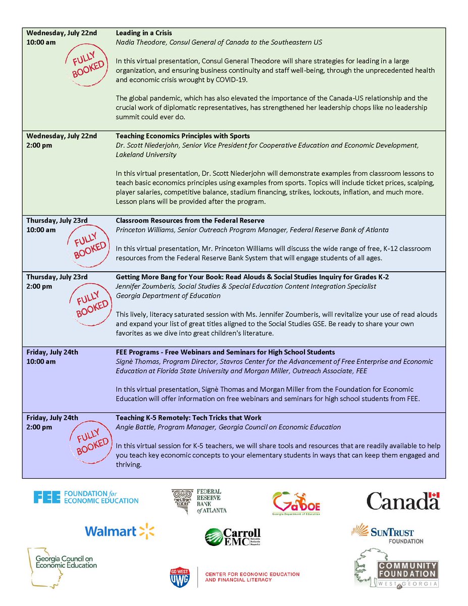 cubegrl's tweet image. Our FREE #K12EconEd #K12PFin @uwgeconed Virtual Teacher Institute is almost at capacity! Sign up TODAY so you don't miss out on a fantastic series of sessions next week. 

Register NOW: forms.gle/SZ5CDhfY6Q4BxS…

#TeachEcon #APEcon #SSchat #EconTwitter #AcademicTwitter