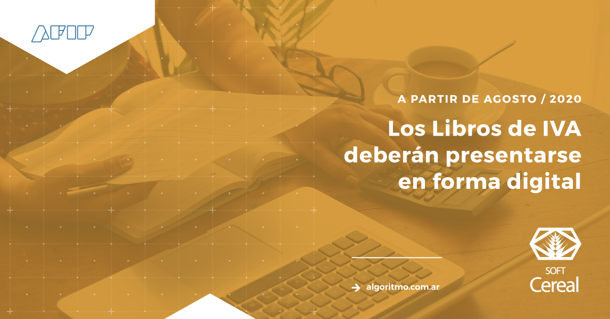 AlgoritmoCereal's tweet photo. A partir de Agosto 2020 se pone en marcha el Libro IVA Digital 💻📑
⠀
Si formás parte de la comunidad de #SoftCereal no tenés por qué preocuparte, nuestro sistema cumple con todos los requisitos legales. 
⠀
Si tenés alguna consulta, estamos para ayudarte. 
#algoritmo #software https://t.co/8LvtdXNQPb