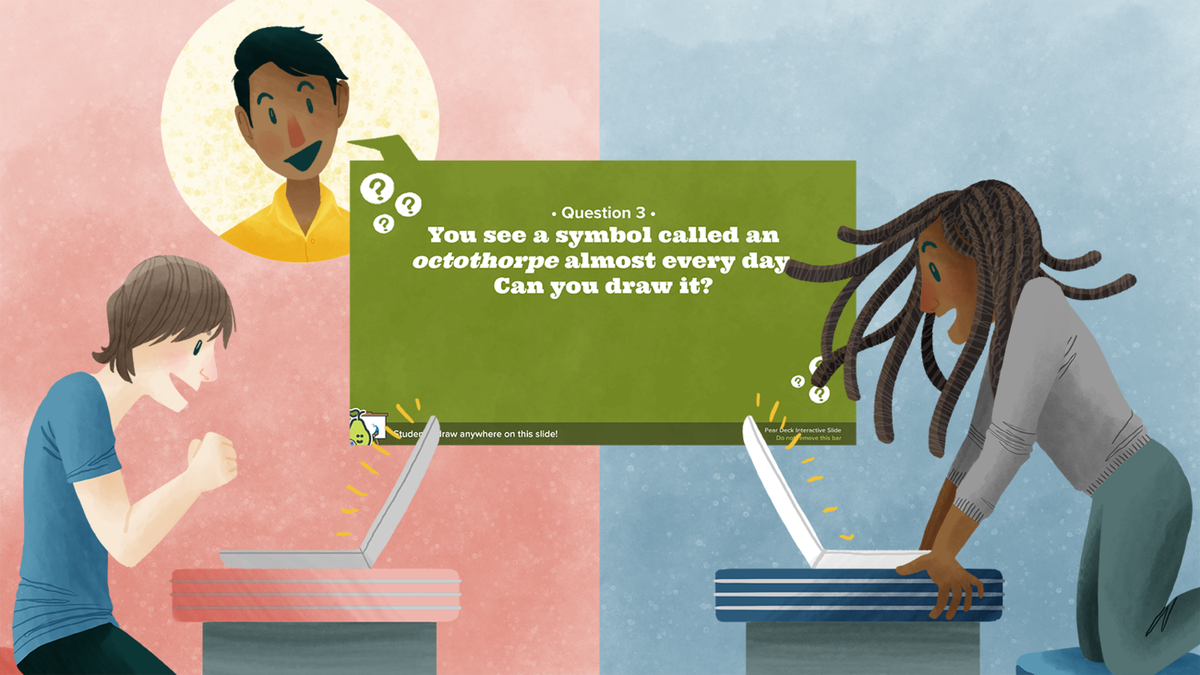 PearDeck's tweet photo. Have you seen our newest template pack?! Build classroom culture and have a blast with our Trivia Templates!  🎉 Get your copy here: https://t.co/E4a0flxg77 https://t.co/QGFOt4VTXG