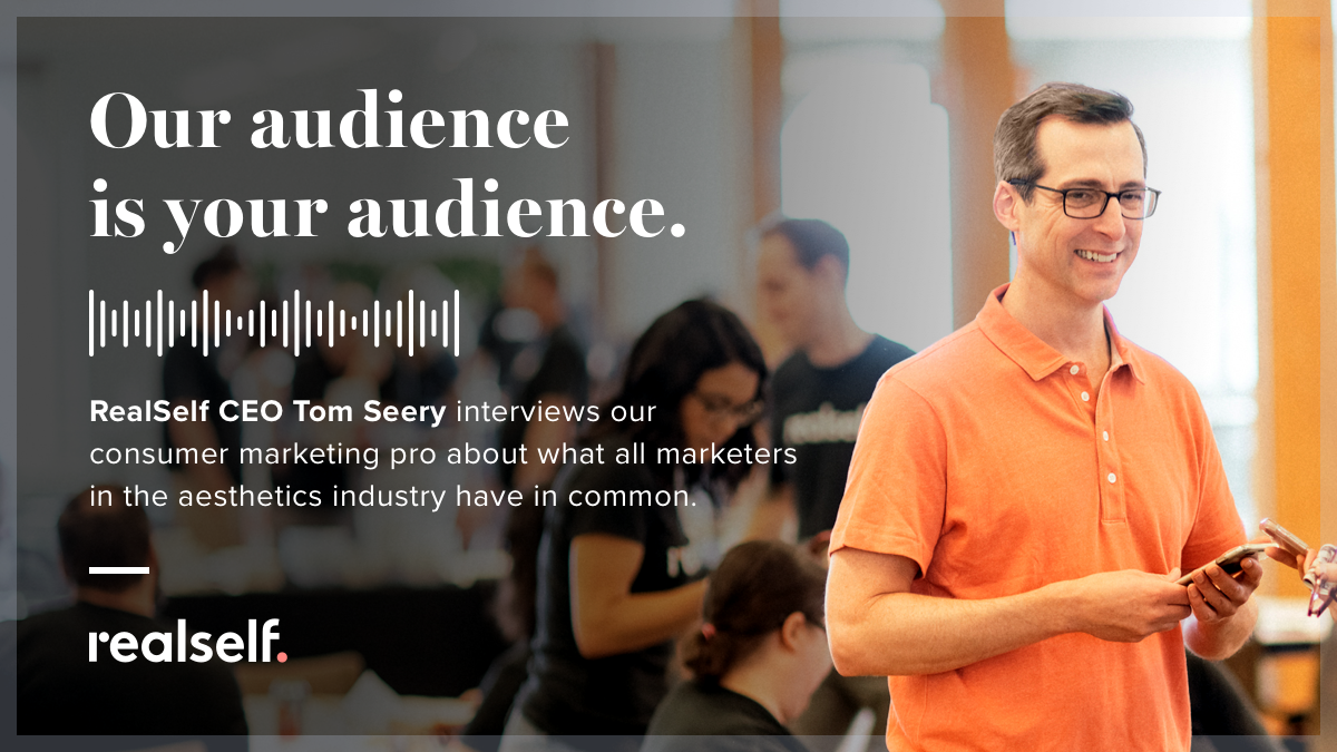 DrCommunity's tweet photo. Our audience is your audience, and in this #realselfuniversity podcast, CEO Tom Seery talks with VP of Consumer Marketing Denise Jaeschke about what all marketers in the aesthetics industry have in common: https://t.co/XOl1hsB4XW https://t.co/zowtb3WteX