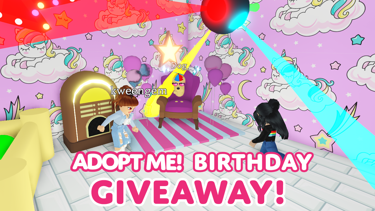 Adopt Me On Twitter Adopt Me Was Created 3 Years Ago Today Retweet This Post And Reply With Happy Birthday Adopt Me And Your Roblox Username For A Chance To Win - how to make a party in adopt me on roblox