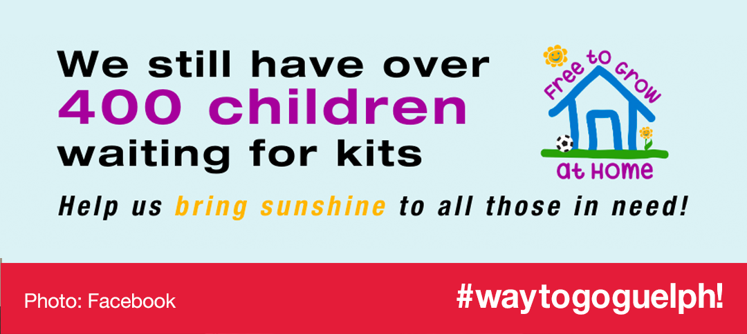 TheLetterM's tweet photo. #waytogoguelph! Way to go @ChildrensFdnGW! Through donations to their #CFGWFreeToGrowAtHome, they have 450 recreational kits for kids that will get them moving, creating and learning this summer. There are still children in need, so #SayYesToTheRest at https://t.co/94OWAg4DhN https://t.co/DYp2CnvJAx