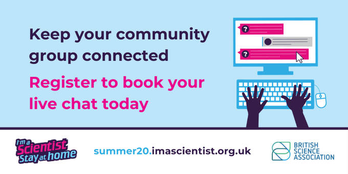 If your children are interested in discovering science, take a look at <a href="/imascientist/">I'm a Scientist Team</a>'s I'm a Scientist, Stay at home free online #STEM course where they get to talk to real scientists at home. Find it here: summer20.imascientist.org.uk/group-leaders/… #IASStayAtHome