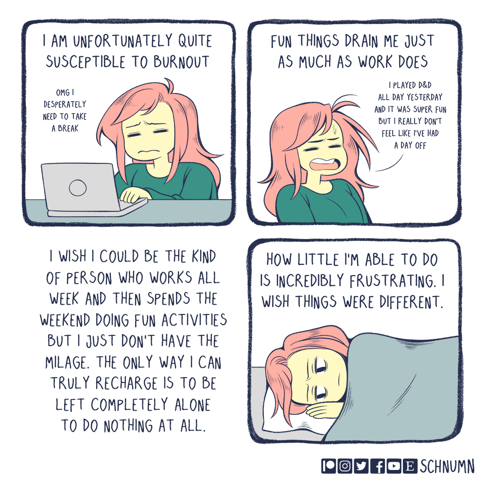 Heyo, I'm Bex! I make introspective comics about my feelings and mental health. I post new comics twice a week! Available for comic work! #PortfolioDay

Portfolio: https://t.co/Gyc6Nfkdy1
Contact: schnumn@outlook.com
Insta: https://t.co/sHaJoOlt8n
Patreon: https://t.co/QuH3rZ6ADb 