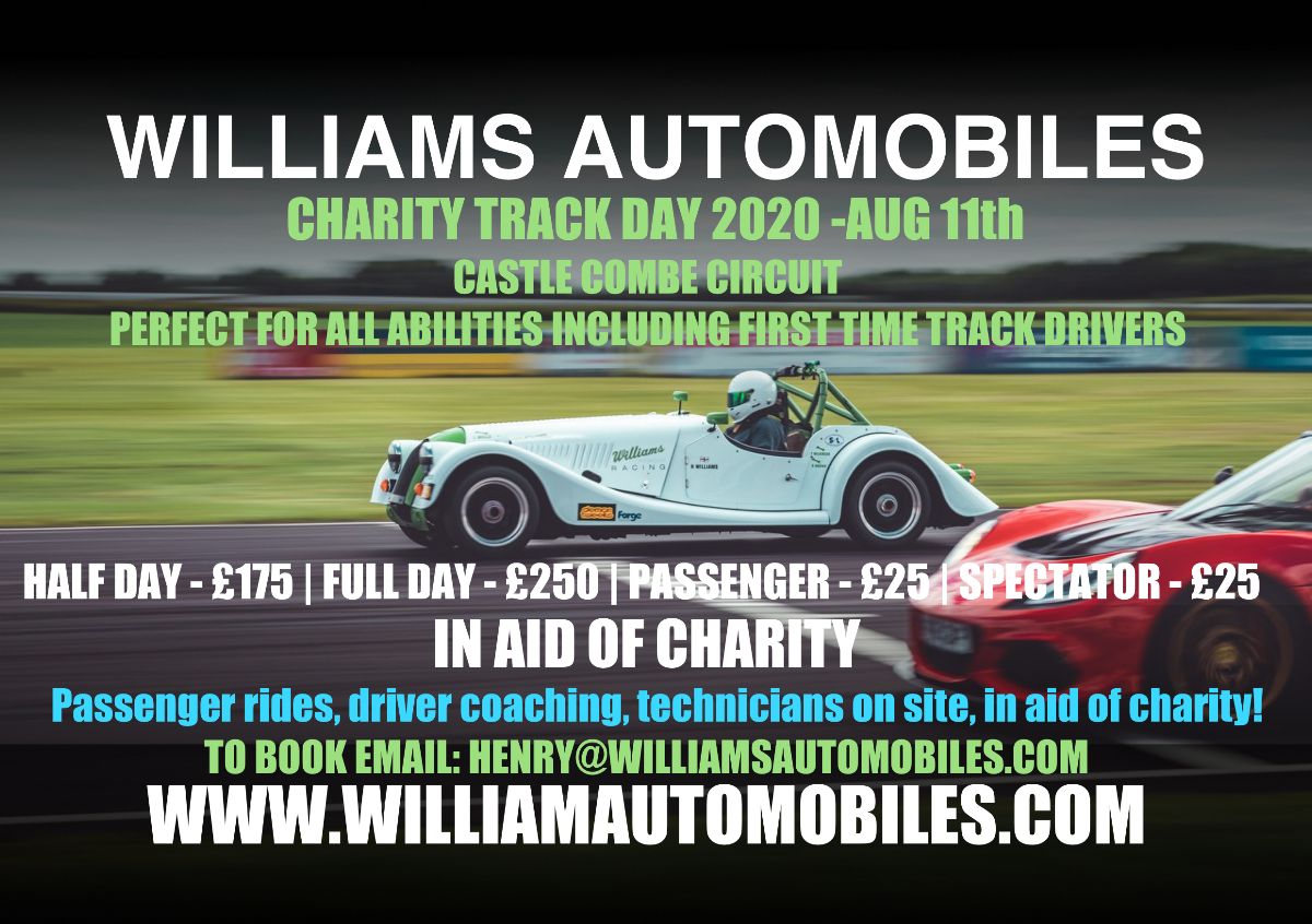 Williams Charity Track Day 11th August 2020! - mailchi.mp/williamsautomo…