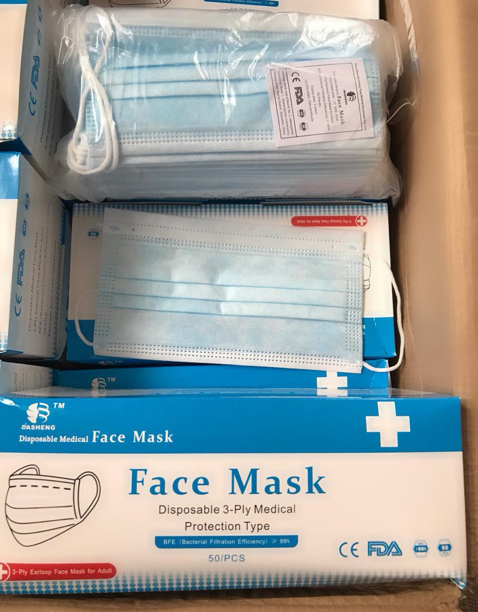 JamieRickersTV's tweet photo. In light of the recent government announcement re 24th of July and compulsory mask wearing in shops, you’ll now find the market flooded with masks. Many are NON medical and expensive. I am selling 3PLY MEDICAL GRADE. Box of 50 is £25 + PP. Message me directly to place an order. https://t.co/eGwcIQwKSa