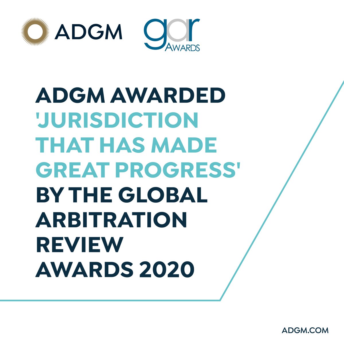 #ADGM recognized as a leading global destination for dispute resolution and is awarded ‘Jurisdiction that has made great progress’ by the GAR Awards 2020.