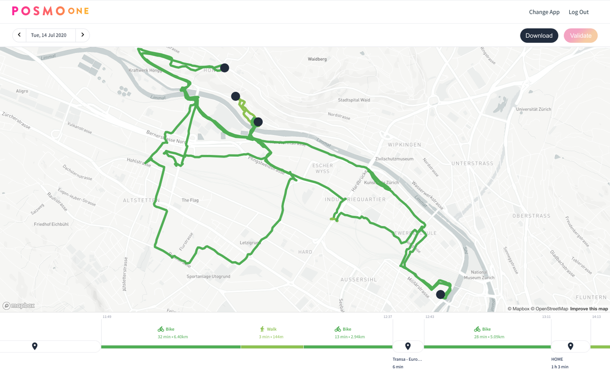 datamapio's tweet photo. Heute und gestern haben wir mit #PosmoSegments die Zeitdauer zwischen mehreren Punkten mit dem Velo in der @stadtzuerich fürs Projekt #bikemappingzrh der @posmo_coop gemessen.
Es kann jede und jeder mitmachen. Einfach #PosmoSegments installieren und los gehts!
Pics: #PosmoOne https://t.co/YEd2rdeWJQ