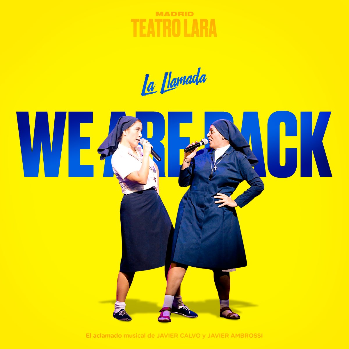 teatrolara's tweet photo. @lallamada_  el musical que ha revolucionado la escena madrileña está de vuelta! Todos los sábados desde el 25 de julio #VenalLara y #SientelaLlamada Compra tus entradas 👉 https://t.co/1qKNRFEmps https://t.co/84YFAXqn4d