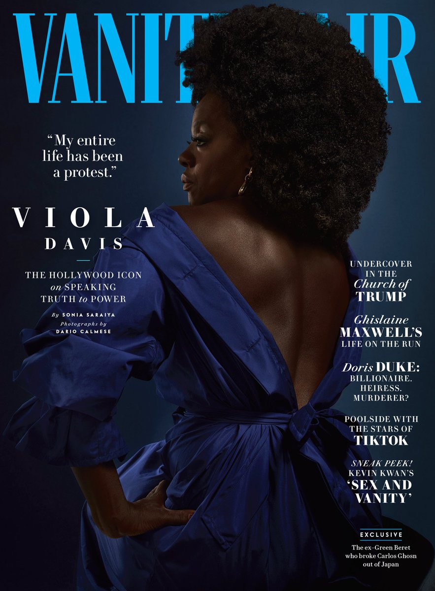 FashionweekNYC's tweet photo. Viola Davis in the @VanityFair July/August 2020 Issue https://t.co/2lUqKx3NPq