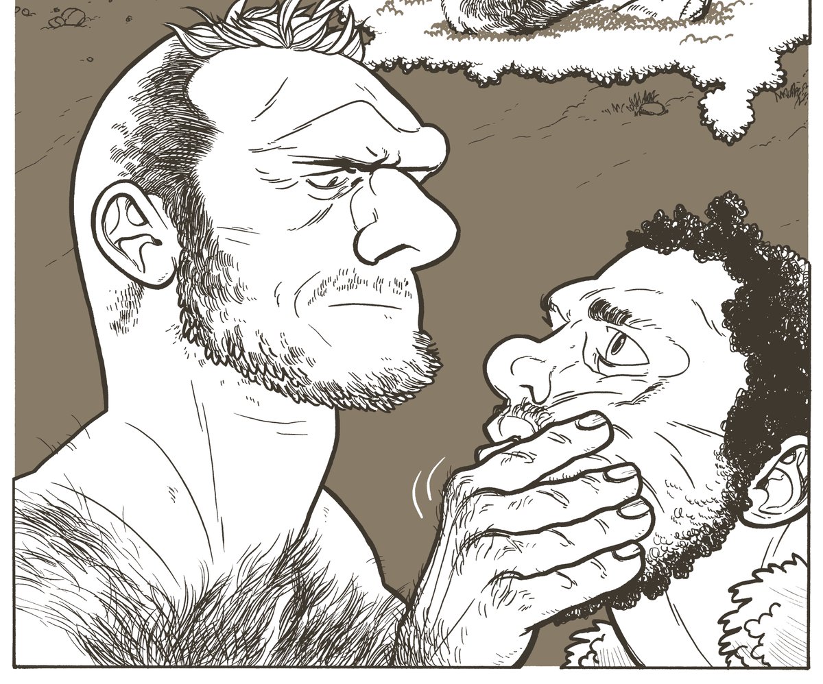 Paleolithic- a Terminal Hair erotic short about a Neanderthal and an Early Modern Human leaving their tent after a long winter. Check  @ChestPelt for a link to where you can read the short. The print version is currently very sold out ().