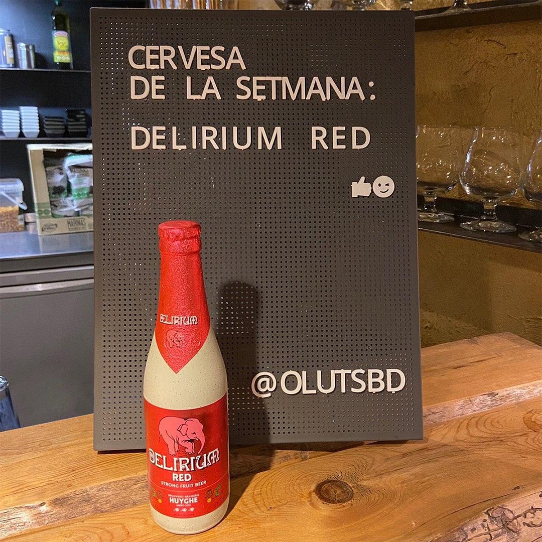🍻Cervesa de la setmana🍻
La Delirium Red↙️
Una fruit beer de la belga Huyghe Brewery 🍒

#sabadell #cervesadelasetmana #craftbeer #cervezaartesana #cervesabelga #deliriumred