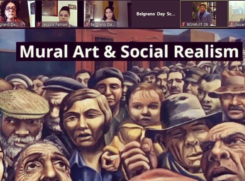 moihynes's tweet photo. “Art &amp; Artists across the borders” @r0undsquare India @SAI_Edu_In art project part 1 online conference presenting #antonioberni #leandroerlich #exchange #artcreations #artexperience #artstudents @BelgranoDay @BDSglobalEd @BDSMiddleSenior https://t.co/3EQrtO7Td4