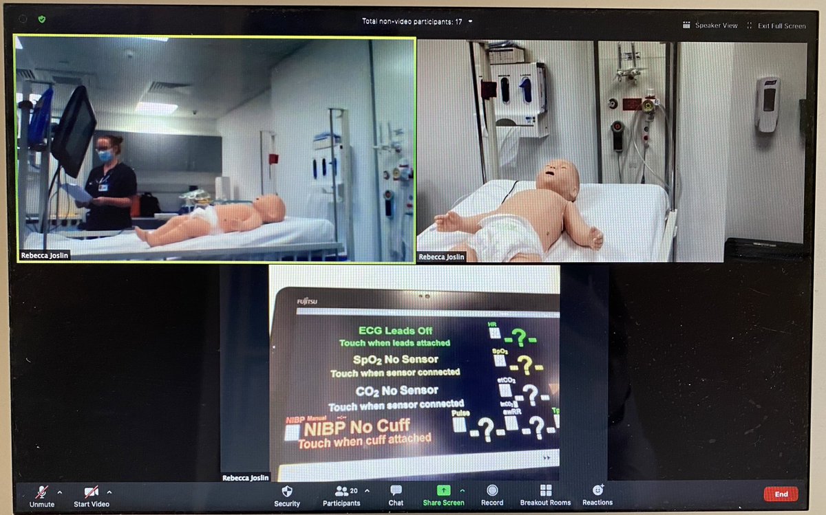 GenSouthgate's tweet image. First #virtualsim for PREP today was a success... and SIM baby’s doing a lot better too. @HodgeTamali @pier_network #wessexpaeds #paediatrictraining #paedsrocks