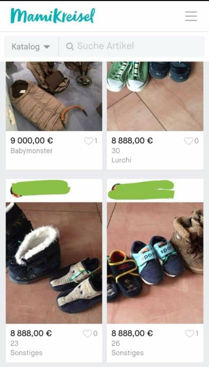 N1k28's tweet photo. So this is a german website for #moms where they can buy used clothes for children. 
#SaveTheChildren 
#HumanTrafficking 
#Wayfair 
#why
#mamikreisel https://t.co/2S09eZU93V
