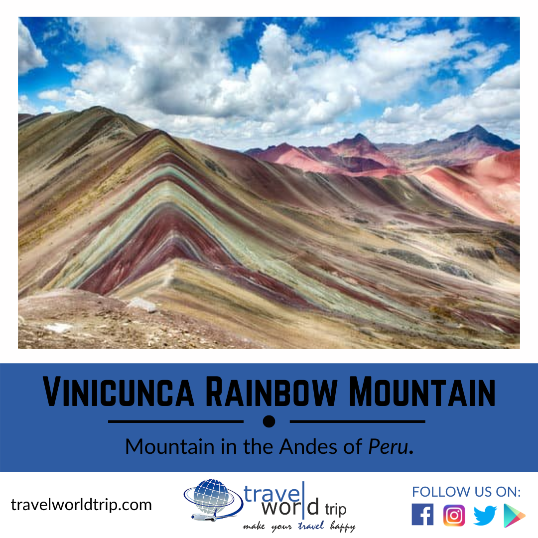 Look at the colors of the Rainbow Mountain in Peru! Comment 🌈🌈🌈 if you want to go here and see the stunning colors.

#travelworldtrip #peru #visitperu #rainbowmountain #peruvian #exploreperu #instatraveling #experienceperu
