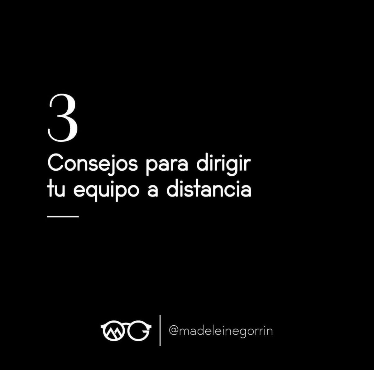 Gestionar un equipo a distancia requiere una serie de herramientas digitales, así como conocimientos sobre la forma en que las personas de tu equipo funcionan. ⁣
⁣
Aqui consejos de prácticas que he desarrollado y que espero sean de utilidad: ⁣

👇🏼👇🏼👇🏼

instagram.com/p/CCmSdSQFeIb/…