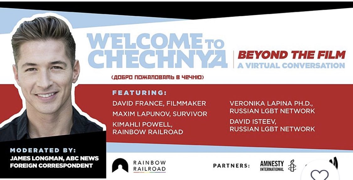 James Longman On Twitter Many Of You Will Have Seen Bydavidfrance Film Welcome To Chechnya On The Persecution Of Lgbtq People There And The Efforts Of Rainbowrailroad To Get Them To Safety