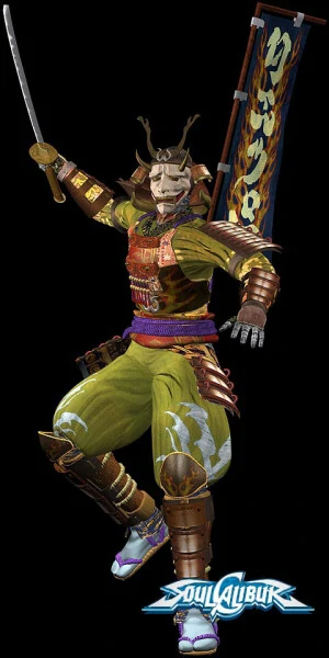 SoulcaliburI love how sneaky and sinister he looks, like he just committed a crime and knows he's gonna get away with it. The mask just looks rly funny to me.4/5