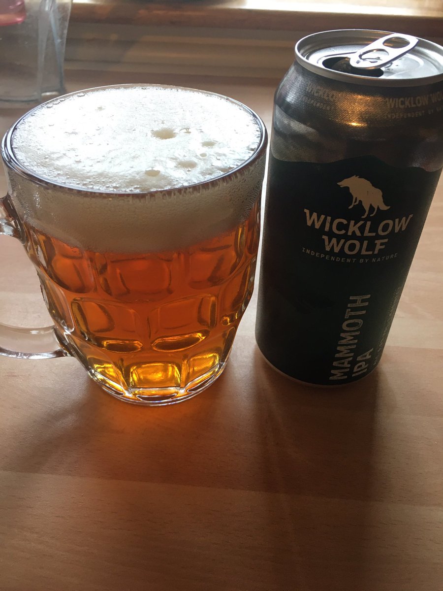 jonkelly31's tweet photo. Two new Irish โ๏ธ crafts to try @WWolfBrewery starting with #mammothIPA https://t.co/mnS26xktjO