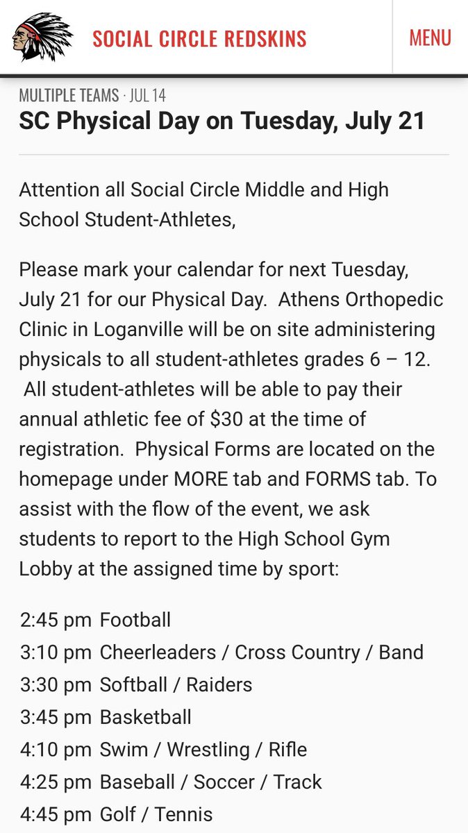 Physical Day 7/21/2020