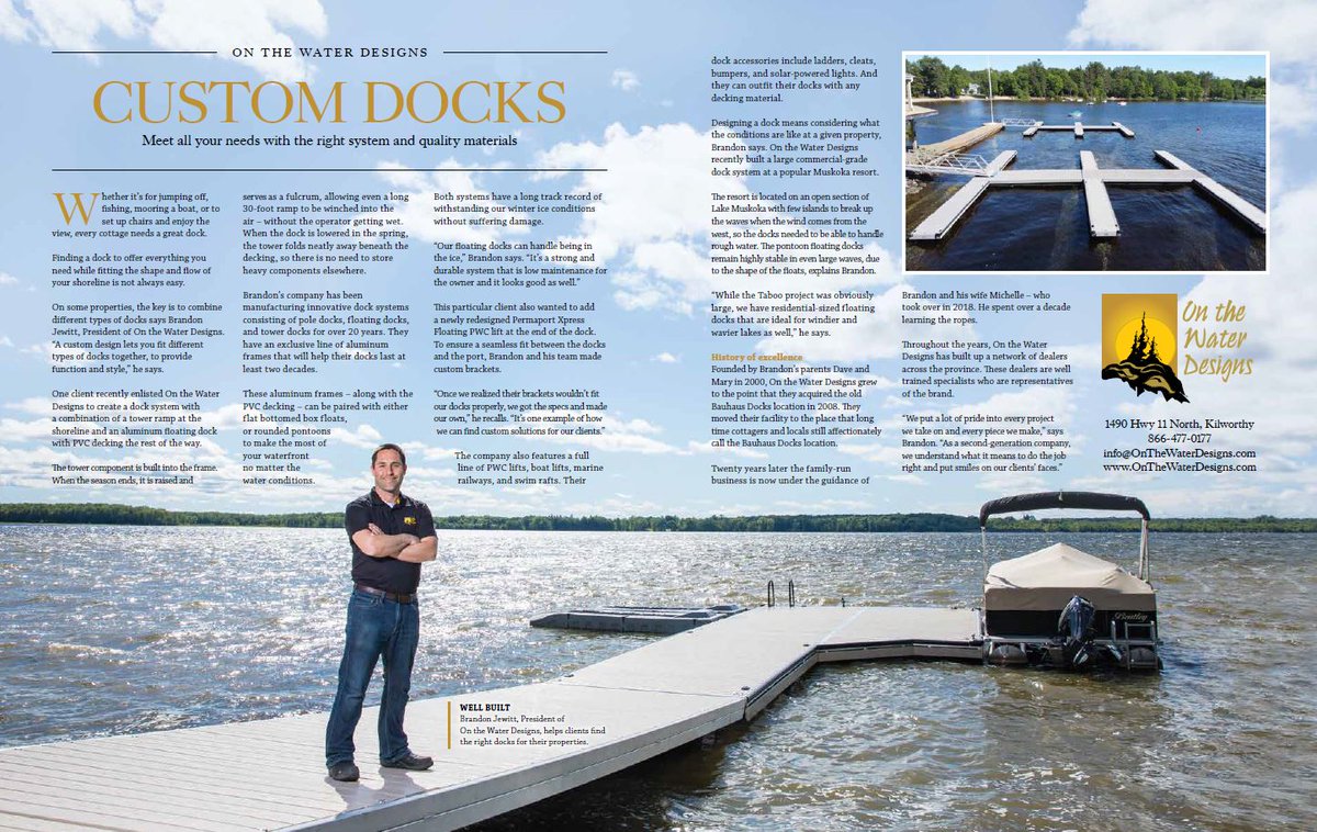 Check out the latest publication of Lakeside Magazine by Dockside. We put pride into every project we take on and every piece we make. We understand what it means to do the job right and most importantly, put smiles on our clients' faces. Thanks to Dockside for sharing our story!