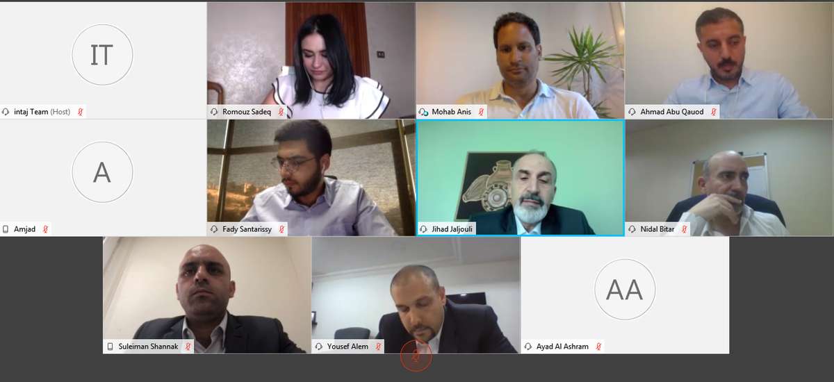 intajICTJO's tweet photo. المدير العام لشركة #ITEC السيد #جهاد_جلجولي " خلال فترة #الحظر_الكامل واغلاق #المؤسسات_الحكومية اطلقنا حلول #تراسل والتي تتيح تبادل الرسائل والوثائق والمراسلات بصورة تحافظ على الخصوصية والسرية المطلوبة"
#ImageTechnology #JihadJaljouli
#goverment #COVID19 #lockDown https://t.co/VebrJTnogf