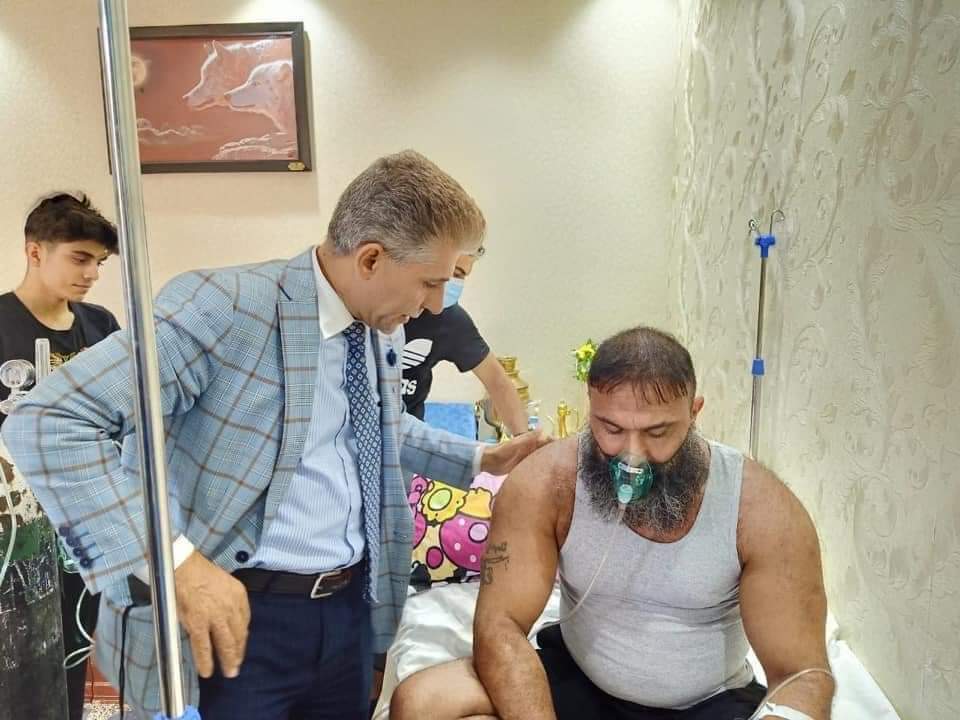 بفضل الله وحمده وببركة دعائكم للمجاهد ابو عزرائيل اليوم النتائج تبشر بخير بارتفاع المناعة بلجسم وهبوط نسبة الاتهاب وتم تأكيدها من قبل الدكتور حامد اللامي شكراً لكل من ساهم وهذه ثمرت دعائكم اخوتي واخواتي ..