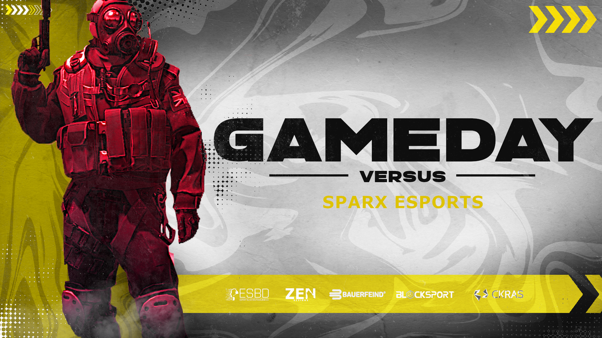 ZeroSeveneSport's tweet photo. Unsere Jungs von 07Gera Yellow treffen heute in der #99Liga auf SPARX ESPORTS.💪🏼

🏆@99DAMAGEde

🆚@SparxEsports

⌛: Heute, um 19:00Uhr

⚔️GL&amp;HF⚔️

#07Gera #CSGO https://t.co/ehSMO4qoBT