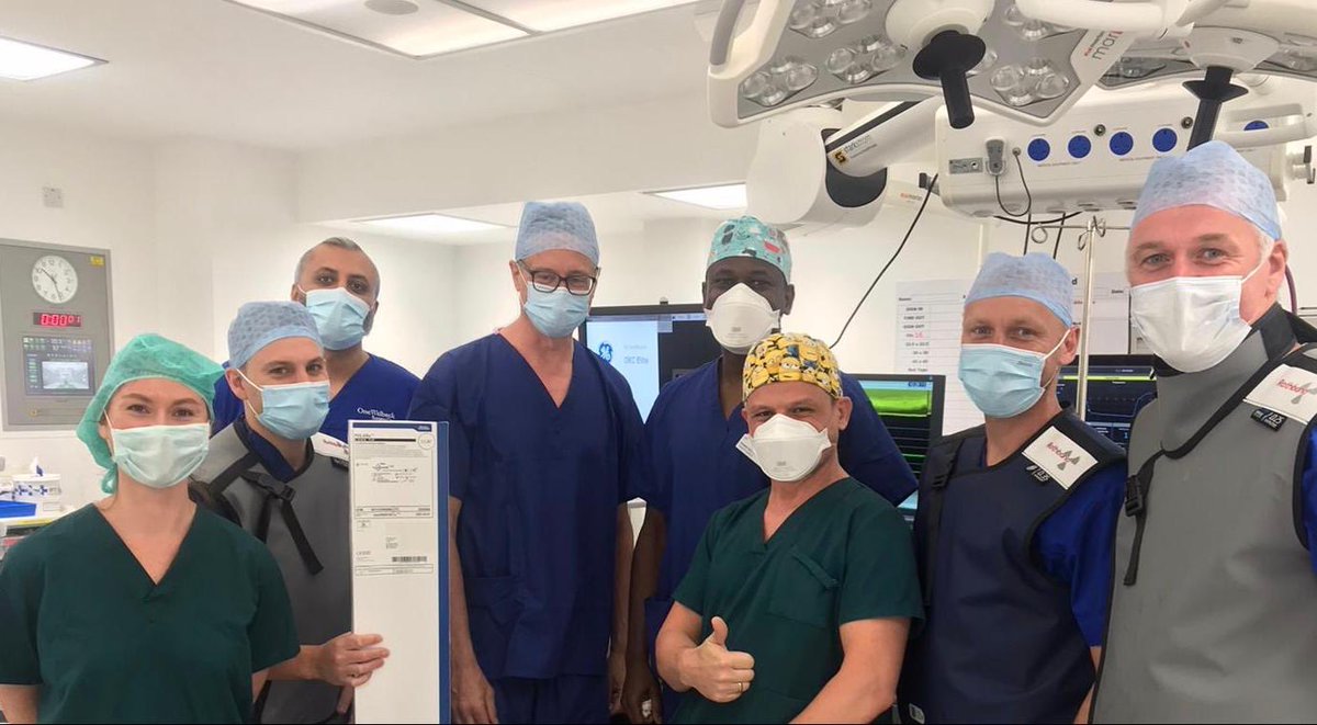 Prof_Schilling's tweet photo. Honoured to have done the UKs first @bsc_rhythmuk Polar X cryoablation today. Persistent AF, back to SR during case with ablation. Gone home already from the UKs first private day case AF ablation centre ⁦@OWHeartHealth⁩ https://t.co/MHtD7YdNcV