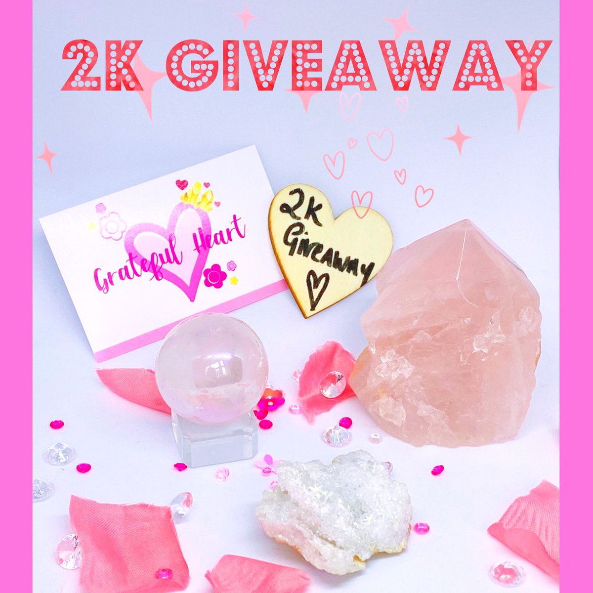 GHeart333's tweet photo. 2k giveaway on my Instagram! Unlimited entry’s! #crystalsuk #crystalhealing #RoseQuartz #giveaway #competition #GratefulHeart #grateful https://t.co/NTy1JdY6ij https://t.co/qq0bCMmotZ