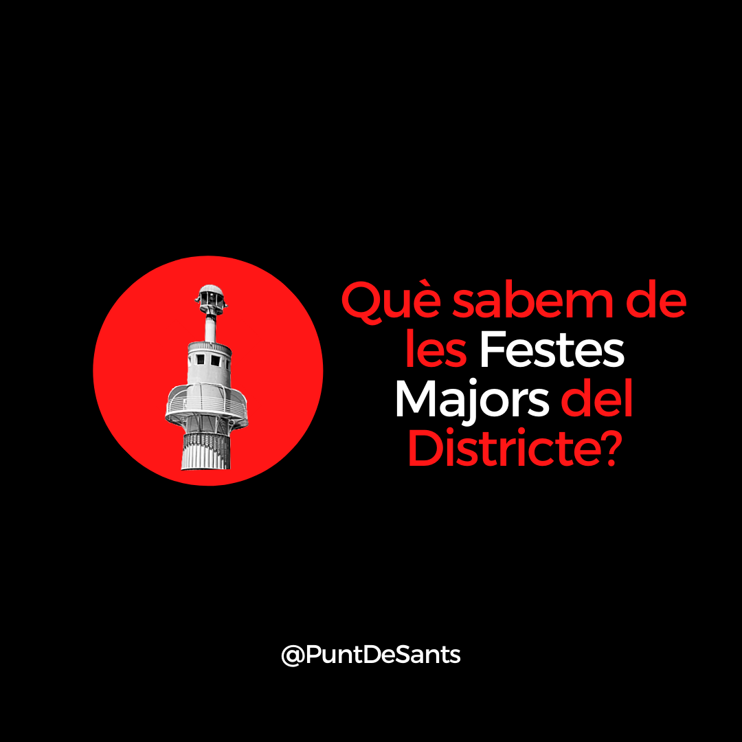 puntdesants's tweet photo. 🔴 El confinament i els nombrosos rebrots del coronavirus han deixat en suspens les festes majors de tot Catalunya. Així que, des de Punts de Sants ens hem preguntat: 

Què sabem de les Festes Majors del Districte? 👇 https://t.co/RVdzJ63Gqr
