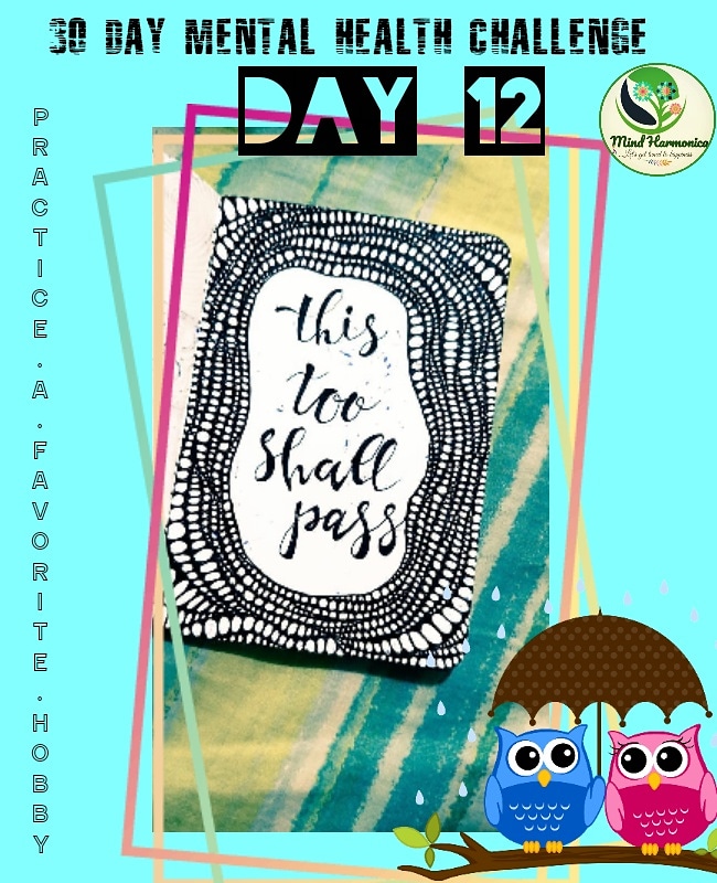 mindharmonica's tweet photo. Day 12 - Practice a favourite hobby
Thank you Promita Maitra for participating.
#MentalHealthMatters #Mentalhealth #Suicide_is_not_solution #depression #mindharmonica #mentalhealthisimportant https://t.co/cnsJZY62T8