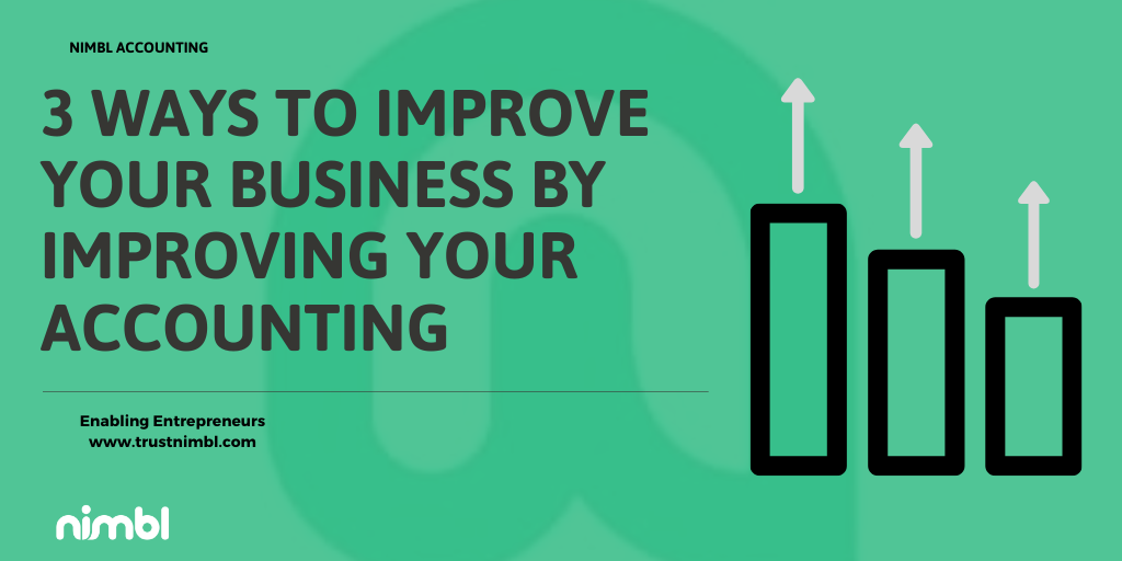 Here are 3 ways to improve your #accounting:
1. Organize your accounting
2. Know your cash flow
3. Get some outside help
Want to get on top of your #accounting? Let us help! Click here to access our free #accounting assessment.
trustnimbl.lpages.co/nimbl-assessme…