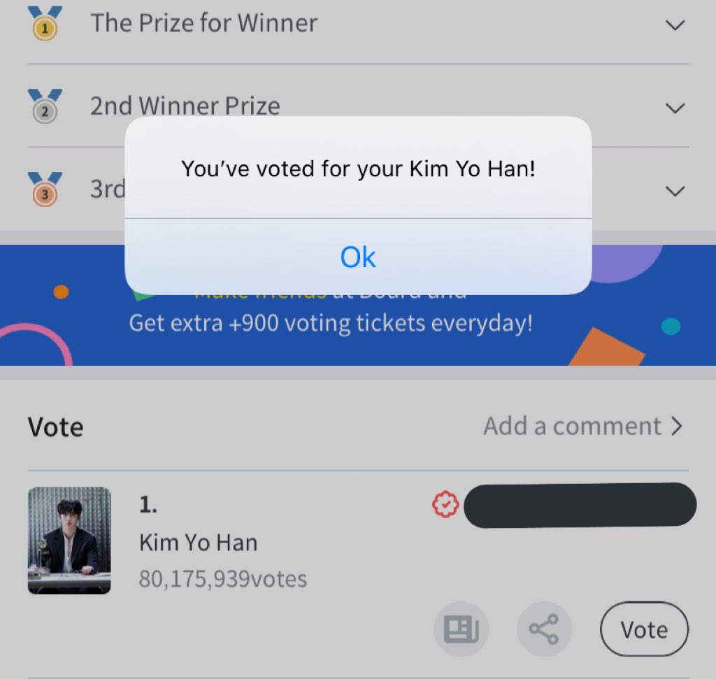 WEi_INTL's tweet photo. [🗳] Remember to vote for Yohan on FanPlus! You can earn votes by watching ads, doing missions or paying. Voting will go on until August 11 at 6 PM KST. Yohan is currently winning by over 53 million votes! 
*The winner will get a birthday ad in Times Square*
@WEi__Official #YOHAN https://t.co/Nr3FPb5Yot