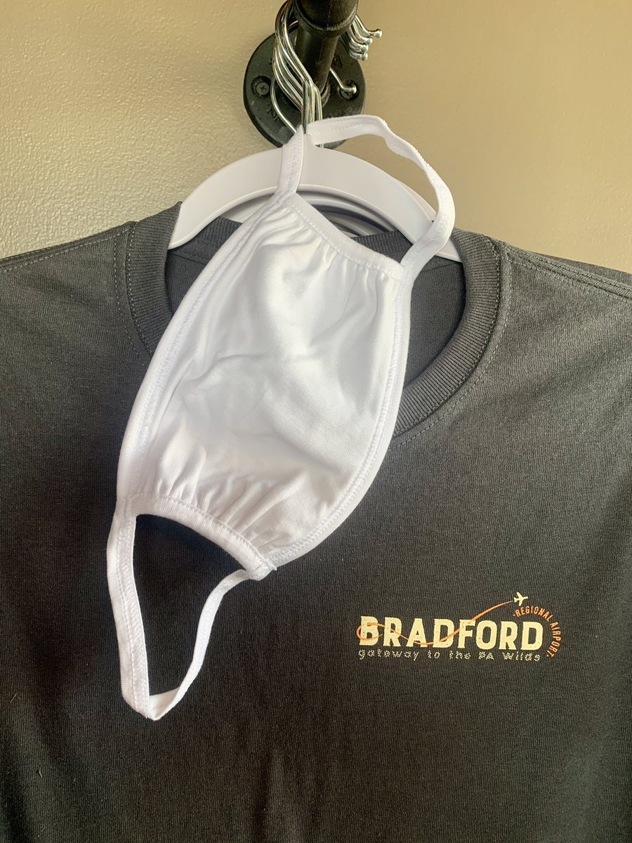 BFDairport's tweet photo. Traveling thru #kbfd and need a mask? We got it! Thanks to the #FAA we have enough to keep everyone safe. https://t.co/0sMBPveudq