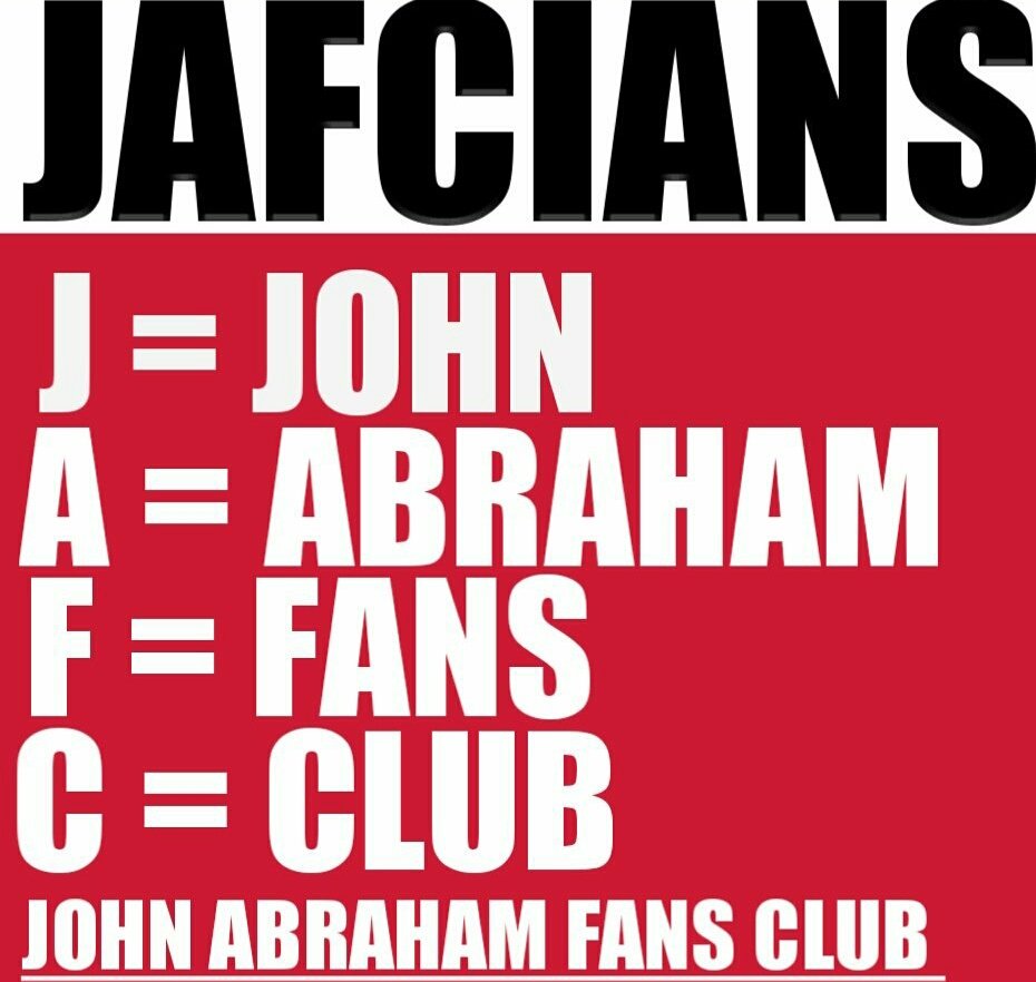 @TheJohnAbraham @VenetiaSarll Sir what about #TheJafcians we also support you from many years...