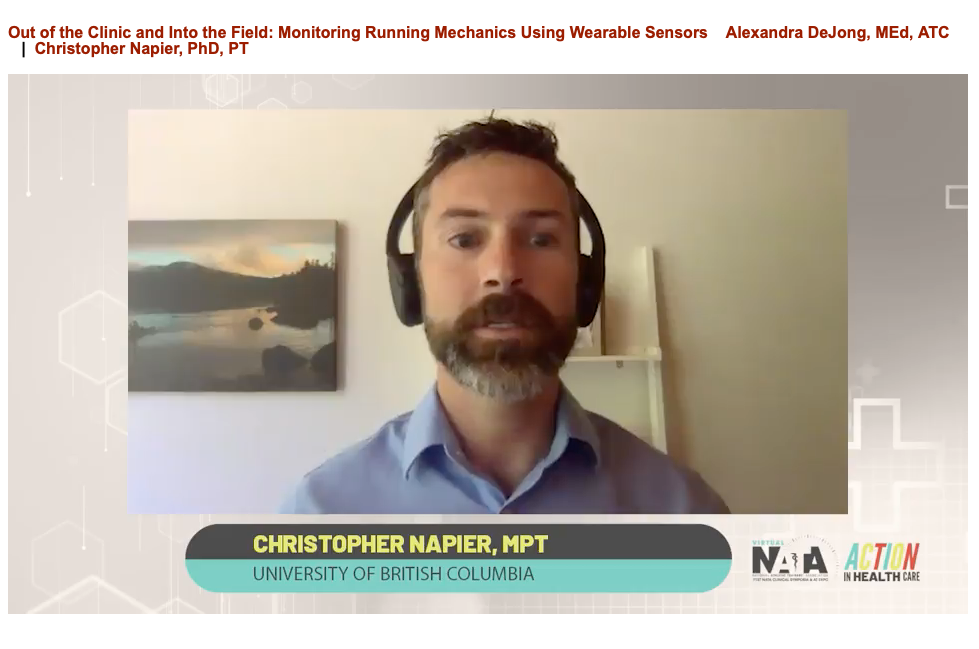 UVAEaSIL's tweet image. Great symposium presentation by PhD student Alexandra DeJong (@a_dejong_atc) and co-presenter Chris Napier (@runnerphysio) on clinical applications of wearable sensors in running gait analyses both in and out of the lab! #VNATA2020 @NATAevents @NATAFoundation