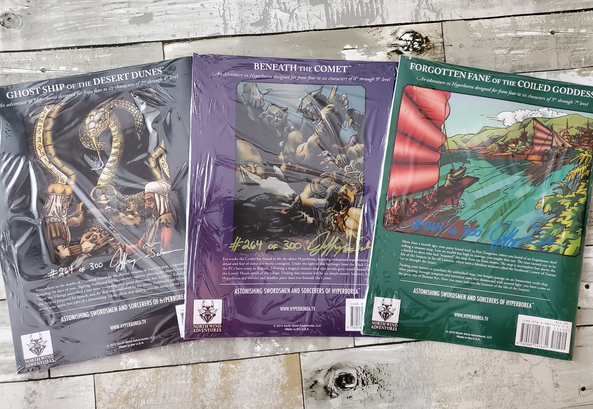 hyperborea576's tweet photo. HYPERBOREA GIVEAWAY, signed-and-numbered module set, numbers matching! Ends 7/21/20, midnight US EDT. 

3 Rules for Entry: FOLLOW this page, RETWEET this post, REPLY to this post. Winner chosen randomly! Bots not accepted. Ships anywhere! (*)

#hyperborea #rpg #ttrpg #giveaway https://t.co/PY87vDh2ZF