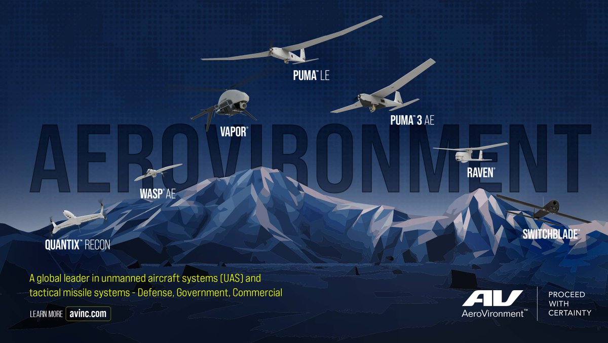 aerovironment's tweet photo. In case you missed it. Watch the on-demand #C4ISRNET – Special Operations Command’s Tech Priorities Webcast – featuring guest speakers Ms. Lisa Sanders (Director of Science and Technology, USSOCOM) and Scott Newbern (Vice President and CTO, AeroVironment). https://t.co/pipOsdgiIH https://t.co/QpxP9nX8gX