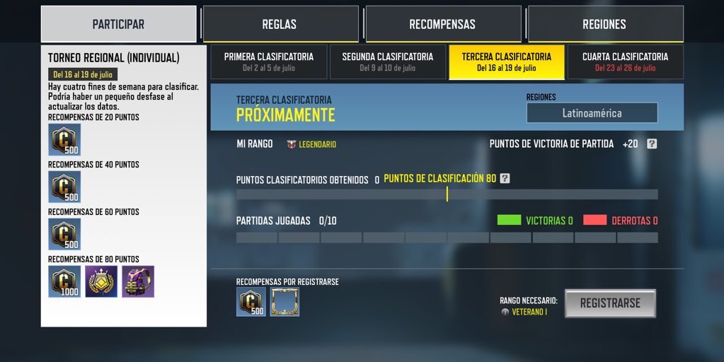 COD_MobileChile's tweet photo. Ya estamos a exactamente 2 días de esta tercera clasificatoria del torneo regional 👏🏼
¿Te has preparado? ¿Tienes team? 

¡RT Y COMENTA!

#CoDMobile #CoD #CallOfDuty #CoDChile #CoDMobileChile #CallOfDuty2020 #Multijugador #BattleRoyal #Igualadas #Torneo https://t.co/NjRa82qtSg