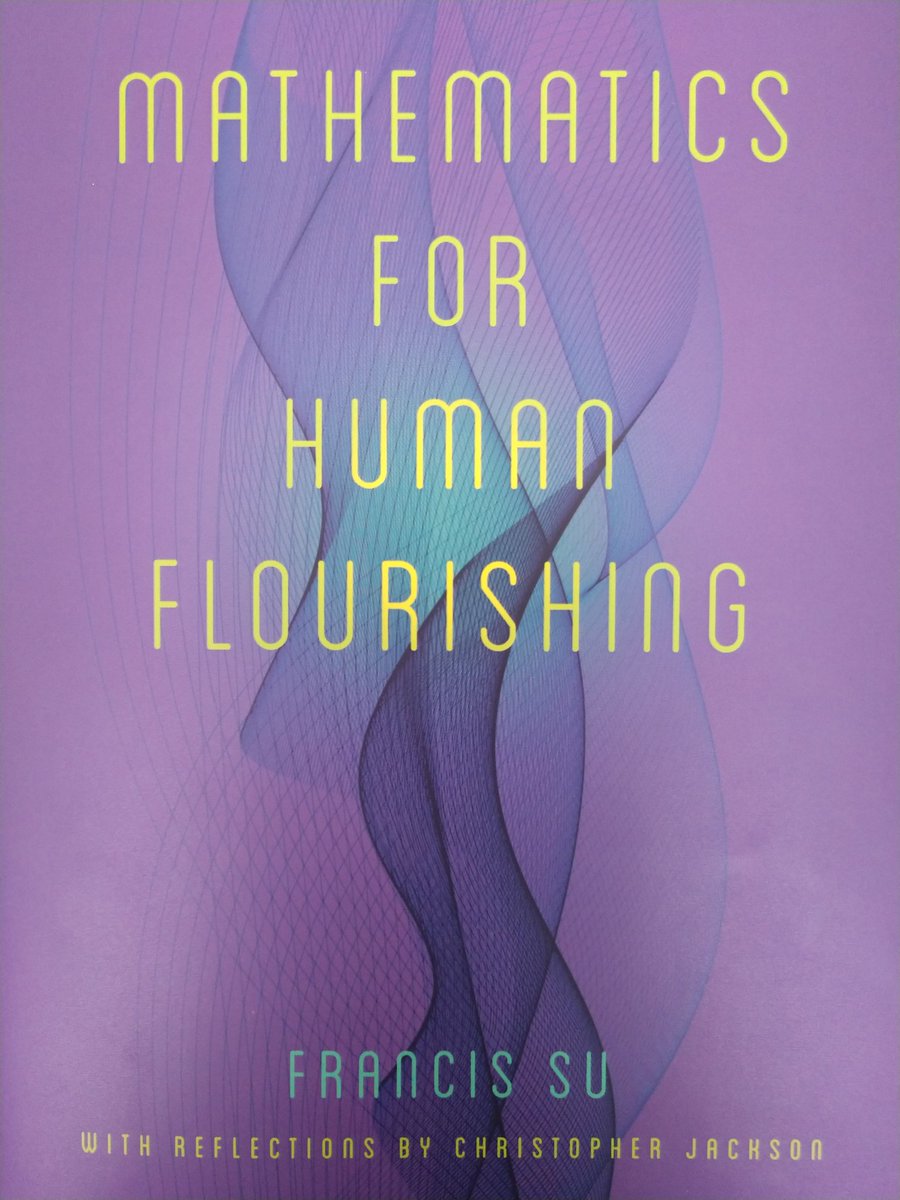 "You cannot separate the proper practice of mathematics from what it means to be human." - Francis Su

I just finished the book "Mathematics For Human Flourishing" by <a href="/mathyawp/">Francis Su - mostly posting at 🦋</a>. Such an inspiring and beautiful reminder of why we do mathematics. #mtbos