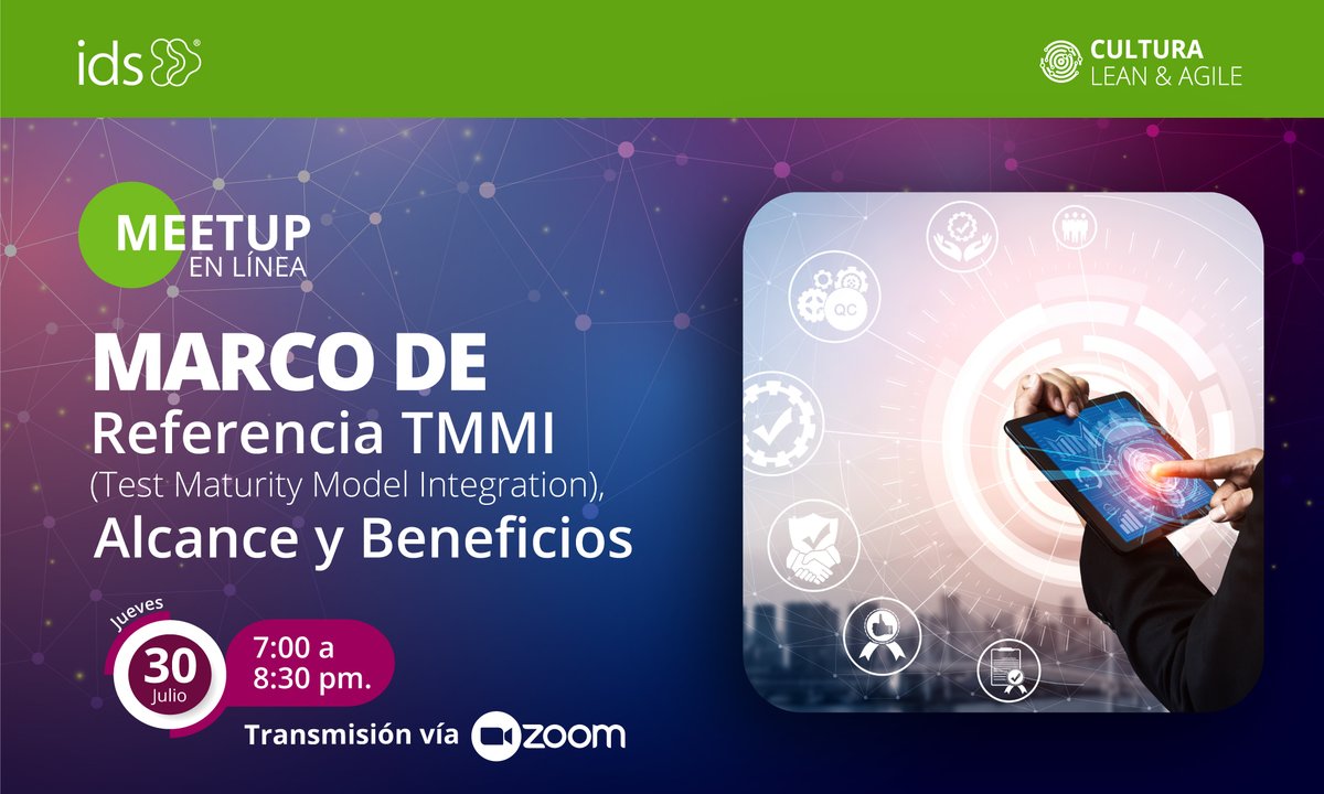 idscomercialTI's tweet photo. Te invitamos a nuestro próximo Meetup en línea: Marco de Referencia TMMI (Test Maturity Model Integration), Alcance y Beneficios.

Inscríbete → https://t.co/ExdcFSHatJ

30 de julio de 19:00 a 20:30 hrs. 

#TestProcess #SoftwareDevelopment https://t.co/NcU23Jnstn