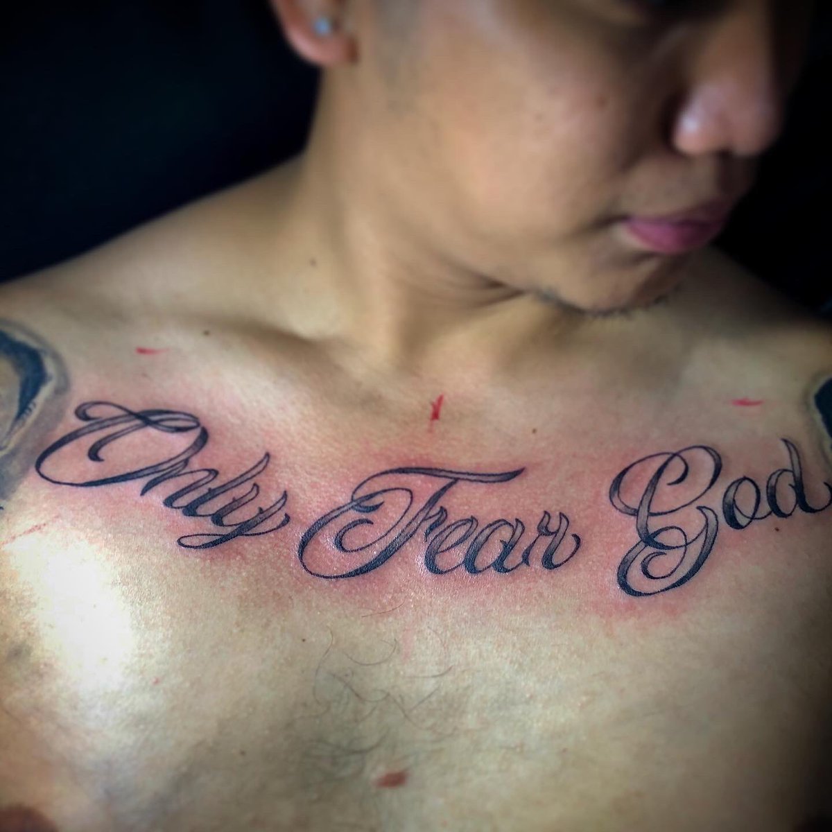 fear god tattoo across chestTikTok Search