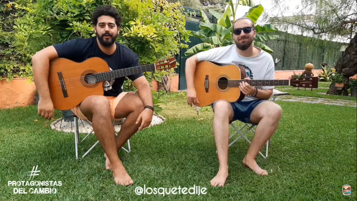 ¡Llega una de las sorpresas de este evento #ProtagonistasdelCambio2020!

🍀🍀El grupo andaluz Los Quetedije nos acompaña en los descansos. 🍀🍀

#ProtagonistasdelCambio2020 #AspiraaMás #MásProtagonistasqueNunca