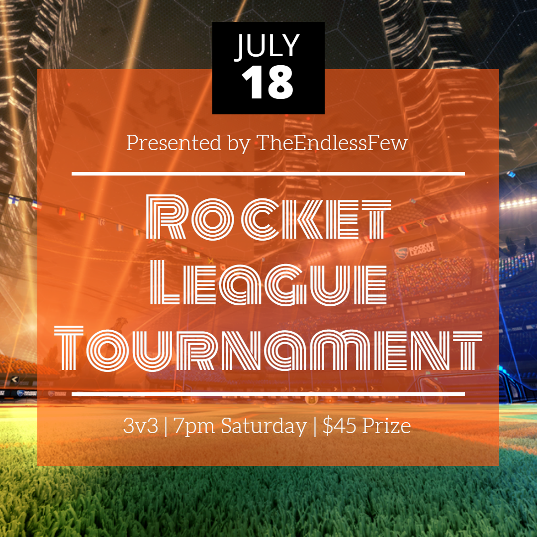 TheEndlessFew's tweet photo. For any teams out there looking to make some money this weekend, we have a little 3v3 tournament going on Saturday night. Enter today at https://t.co/EU8XAz8noK . $45 prize to the winning team! See if you have what it takes to beat our EndlessKnights. https://t.co/uu0TQXJuFP