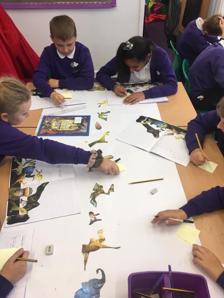 MissBeckyPowell's tweet photo. Leon and the Place Between was full of exciting learning! They were inspired to write after stepping into the circus tent like Leon- @TheConcentricC fully immerses the children in their learning creating a true love of learning🤹🎪 https://t.co/ZYpD5jZVdX