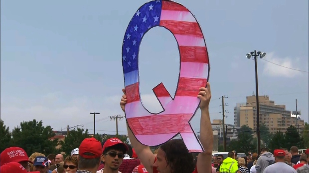 CTVNews's tweet photo. QAnon conspiracy theory followers step out of the shadows and may be headed to U.S. Congress https://t.co/7xcmfEi8uA https://t.co/OQIF31kFPd